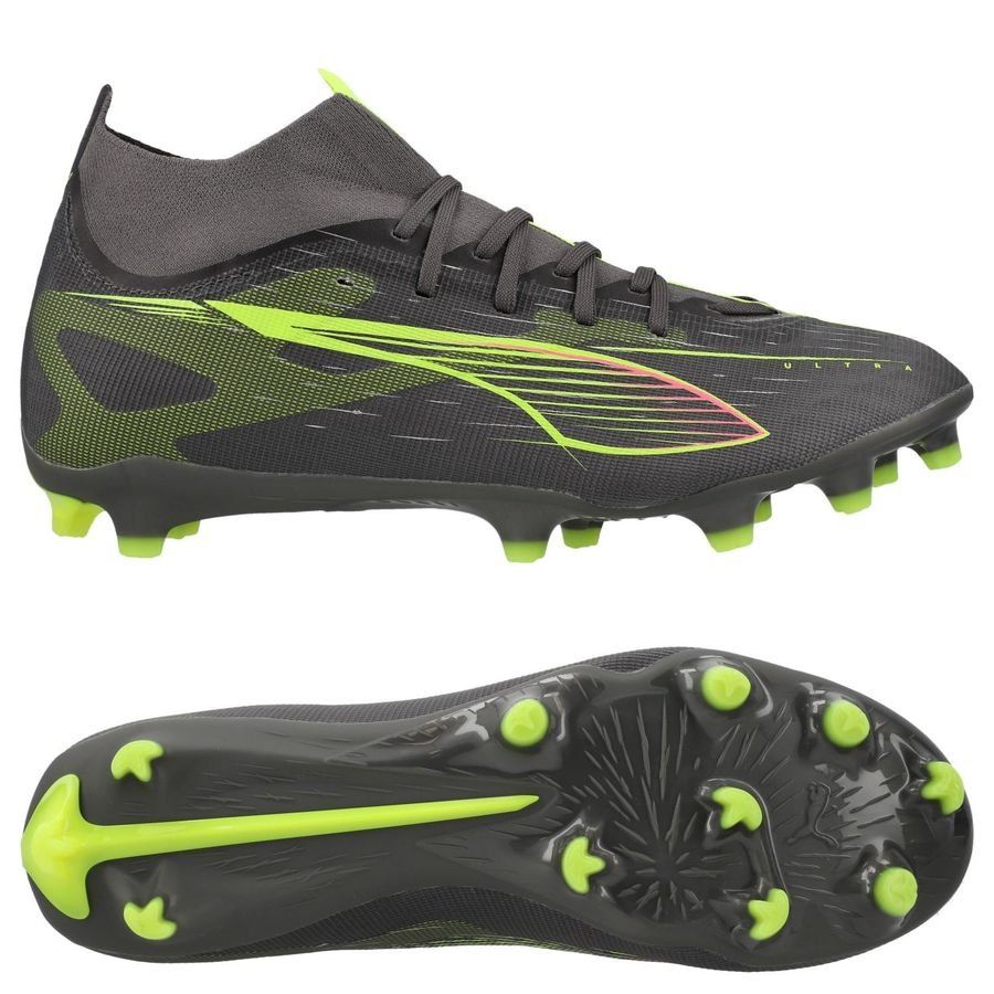 PUMA Ultra 5 Match   FG/AG Audacity - Matte Aged Silver/Jaune/Argenté Femme