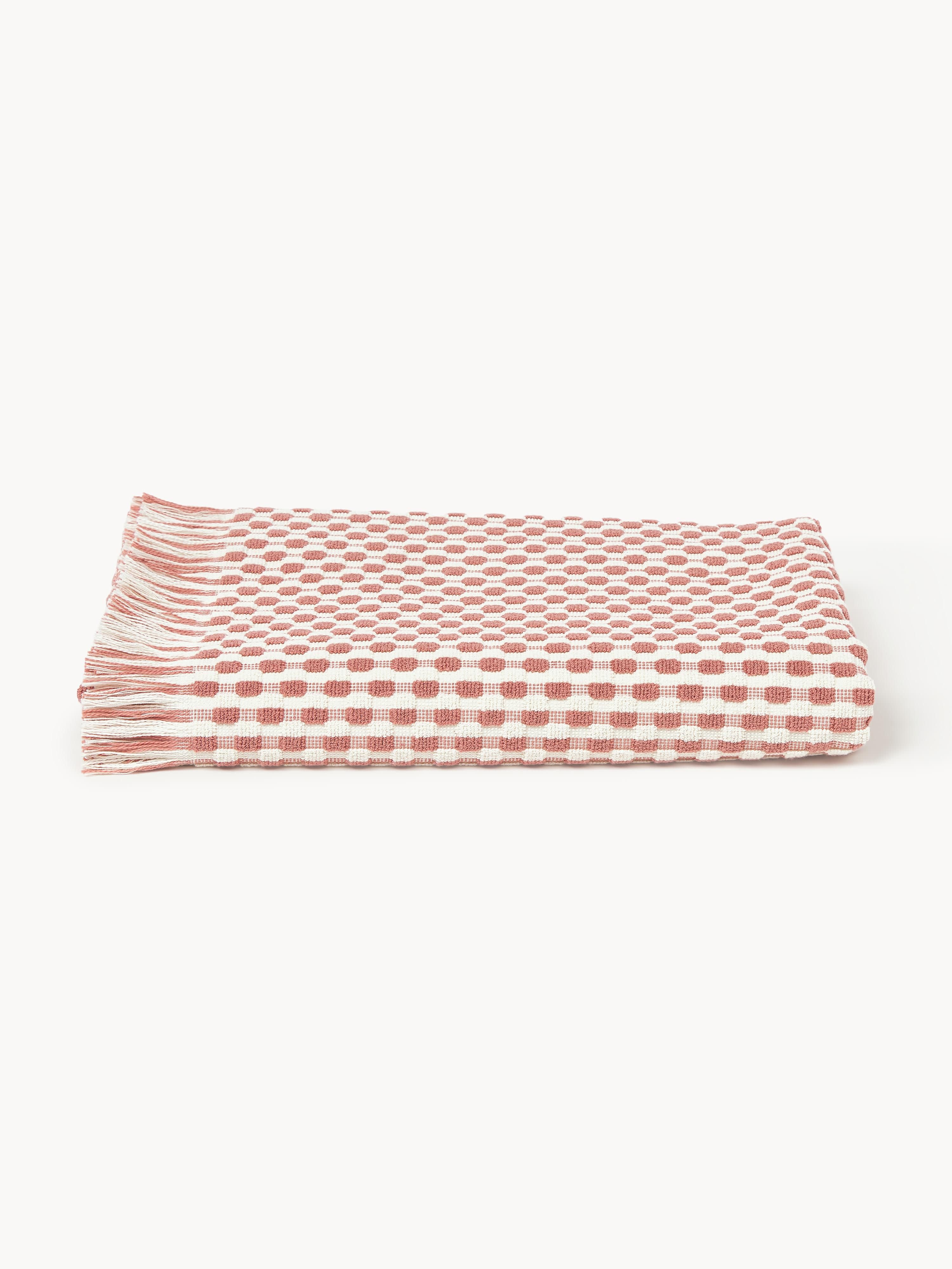 Handdoek Juniper met hoog-laag structuur, in verschillende formaten