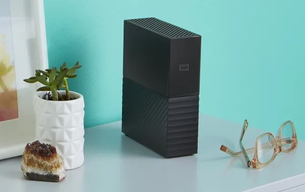 WD My Book WDBBGB0080HBK - Harddisk - krypteret - 8 TB - ekstern (stationær) - USB 3.0 - 256-bit AES - sort