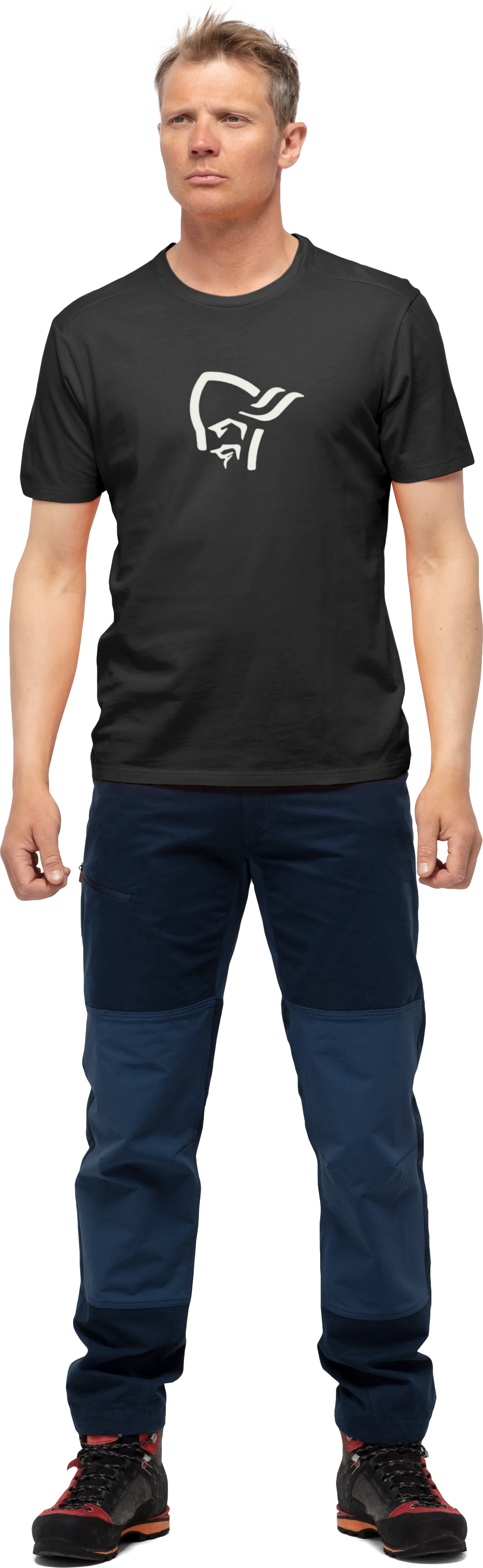 Norrøna /29 Cotton Viking T-Shirt M'S Caviar/Snowdrop
