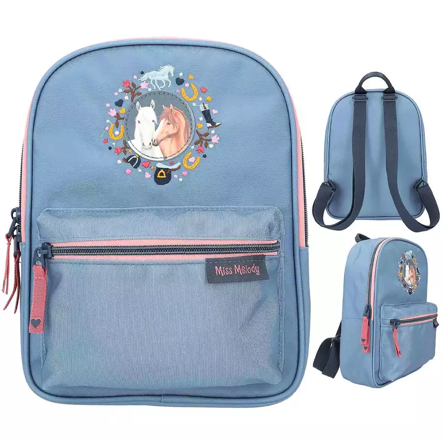 Depesche Rucksack MY LITTLE FARM Miss Melody 13 x 22 x 28 cm blau