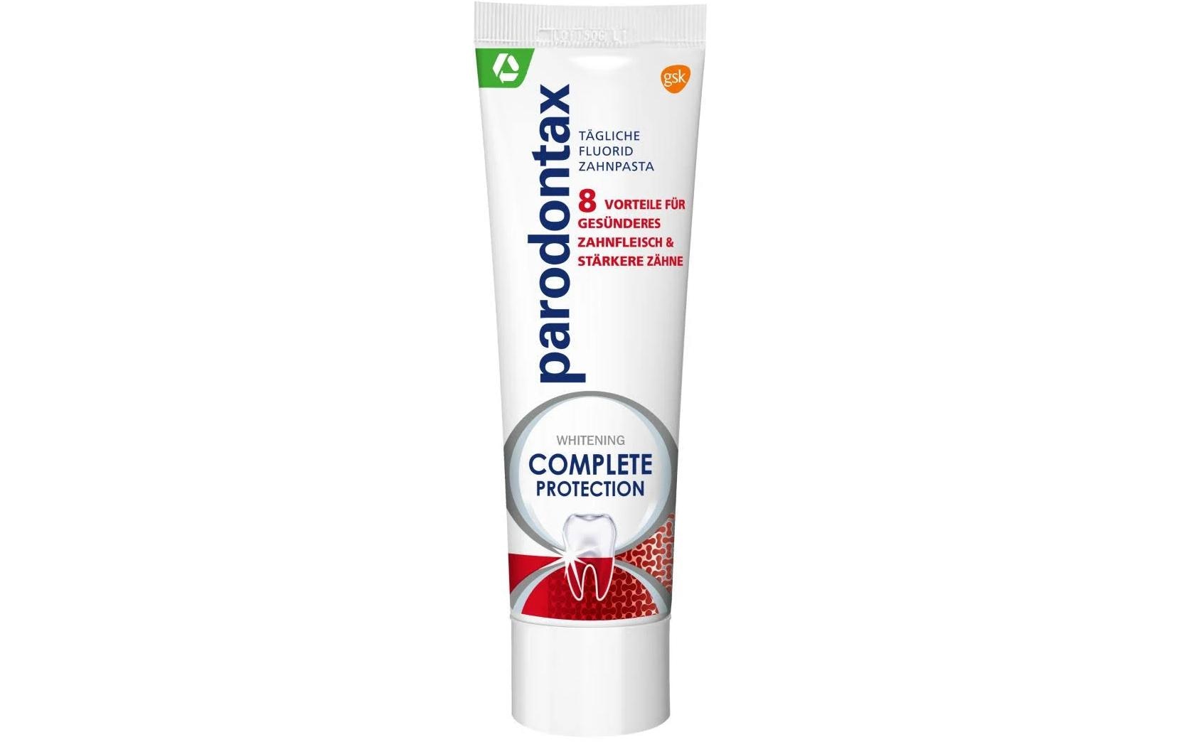 Zahnpasta Whitening Complete Protection 75 mlUmfassender Schutz für gesundes Zahnfleisch und starke Zähne