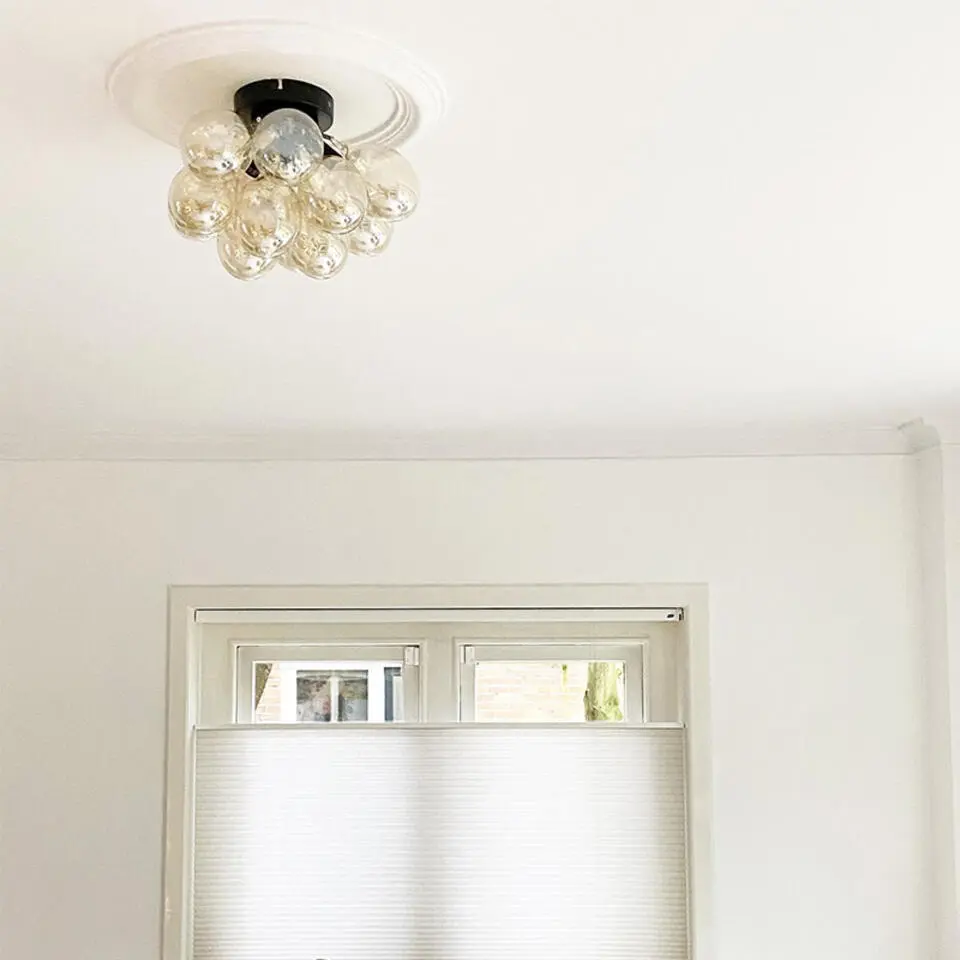 Qazqa plafondlampen uvas goudkleurig g9
