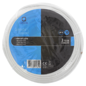 Q-Link UTP kabel CAT5 AWG26 50 meter wit