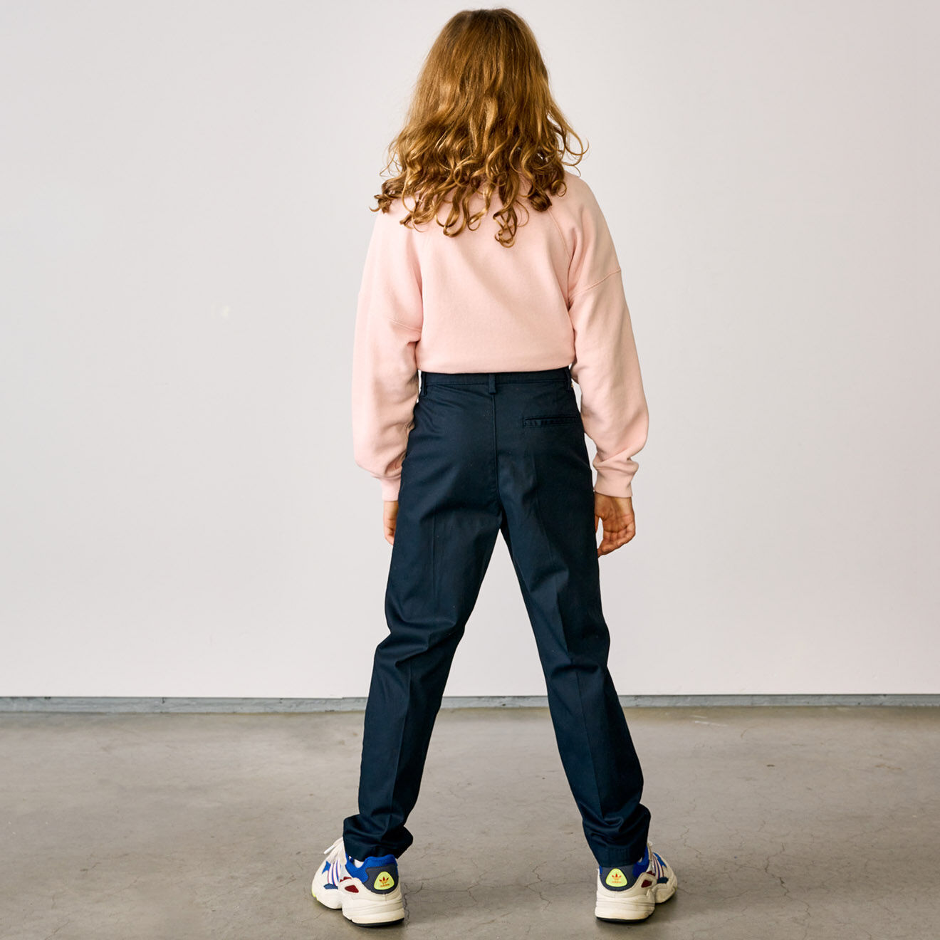Bellerose Pantalon slim Pearl en Coton mélangé bleu marine