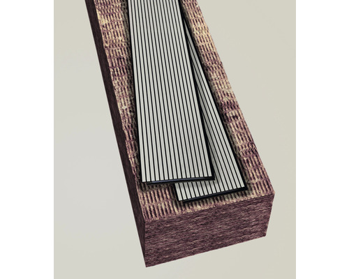 Bruine geluidsisolerende absorber, 18x40x120 mm