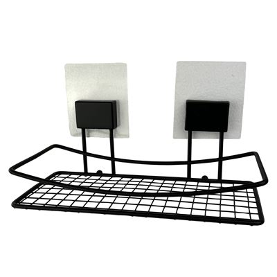 Accessoires de salle de bain noir fixation électrostatique