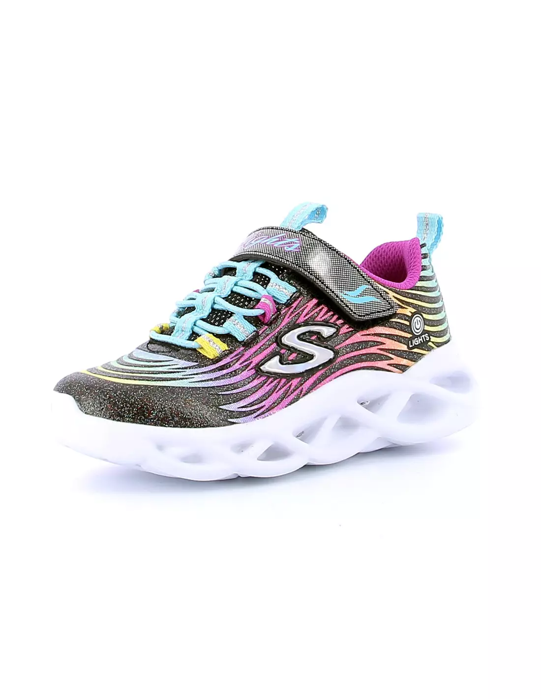 SKECHERS S LIGHTS TWISTY BRIGHTS MYSTICAL BLISS - Baskets Blackmulti