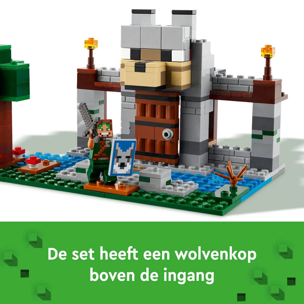De wolvenburcht Bouwpakket met Kasteel Speelgoed voor Kinderen 21261