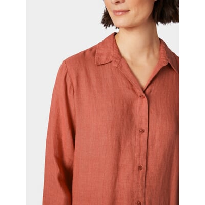 Damen-Hemdblusenkleid, Orange