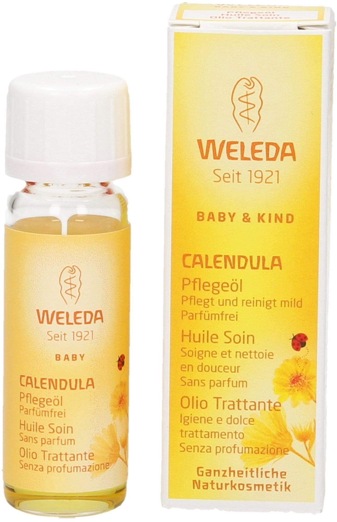 Weleda  Calendula Pflegeöl Parfumfrei, 10 ml