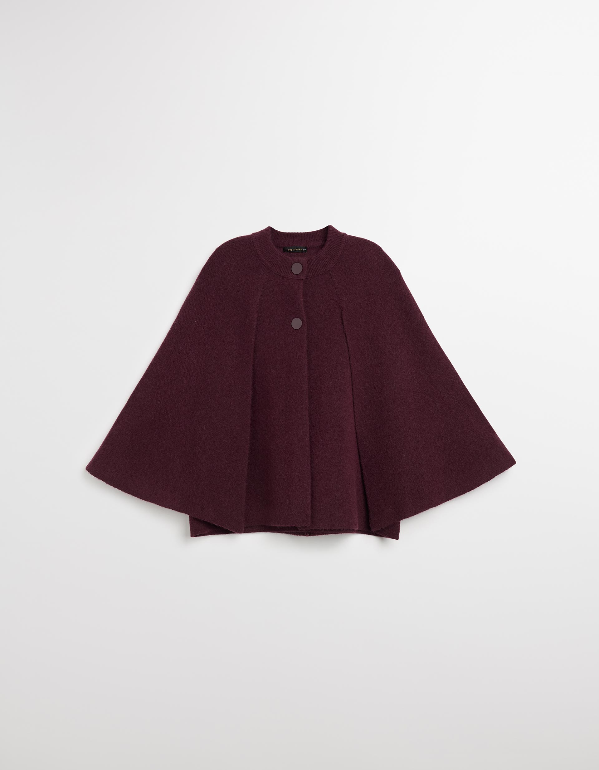 Capa de Malha, Mulher, Vermelho Escuro