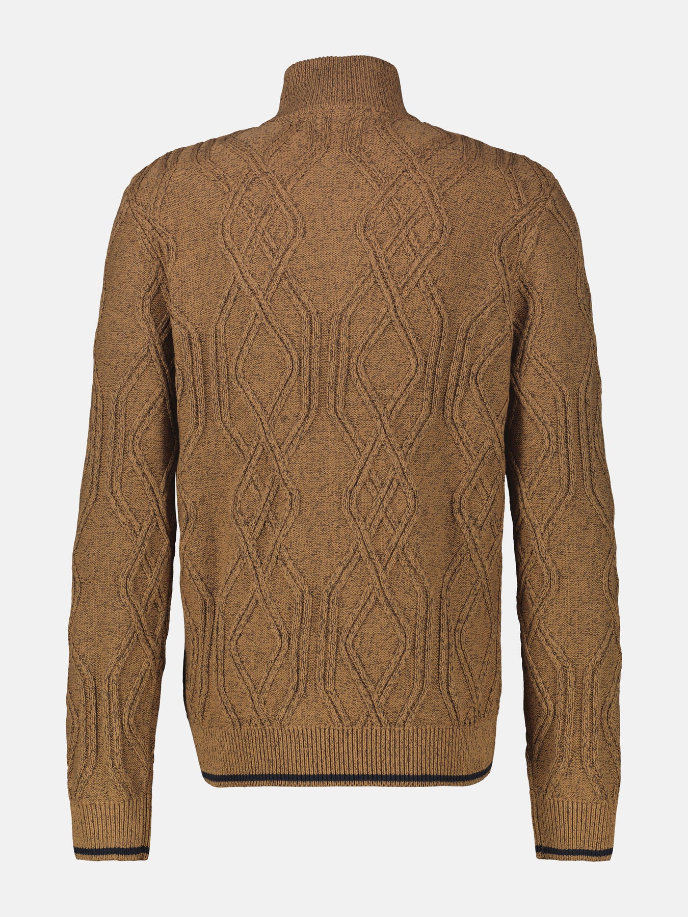 Herren-Strickjacke mit Zopfmuster