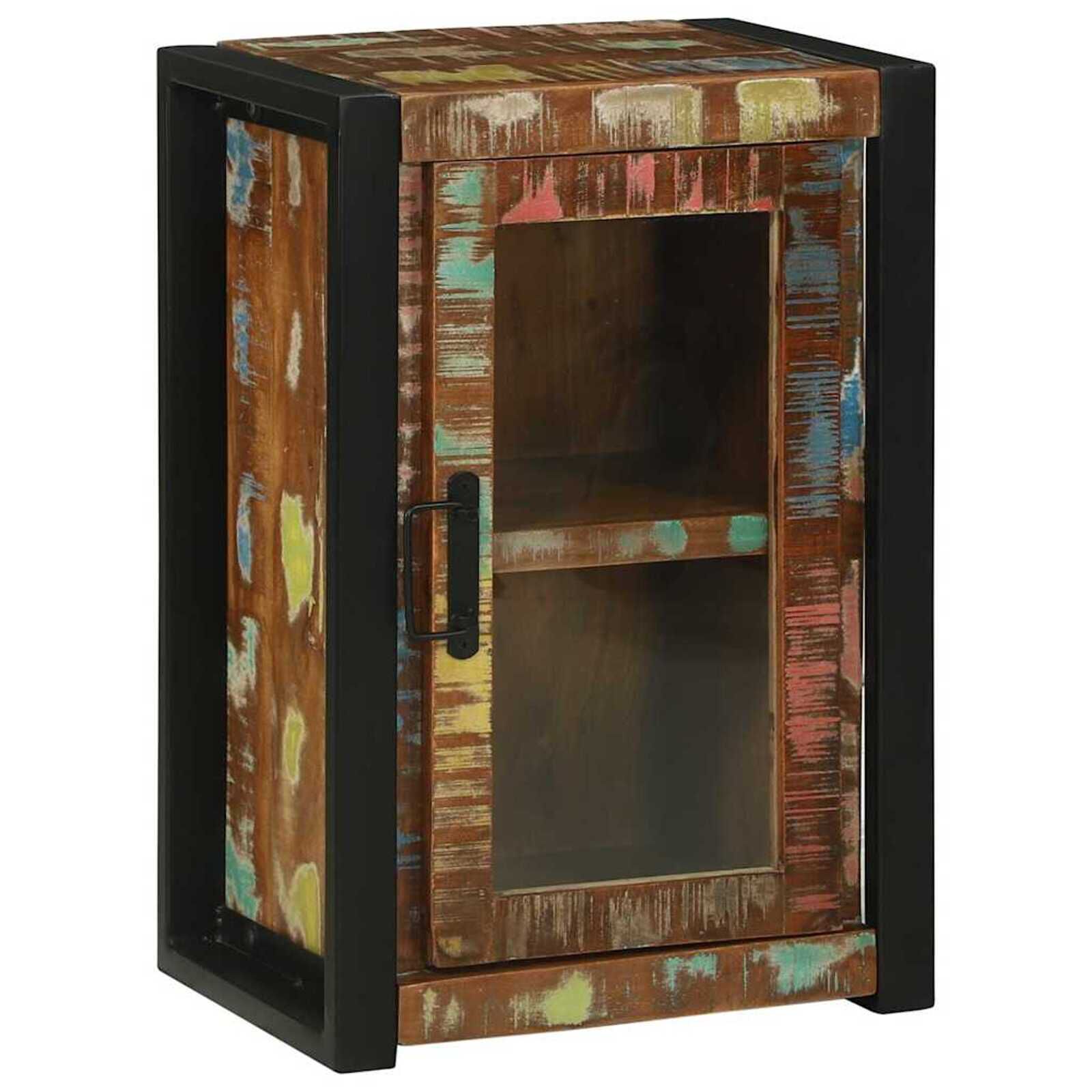 vidaXL Badkamerkast Multicolor Massief Hergebruikt Hout