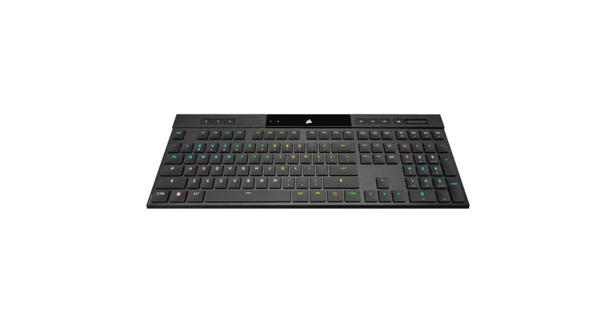 CorsairK100 AIR Wireless RGB, gaming toetsenbord  (Zwart, US lay-out, Cherry MX-Technologie, RGB leds)