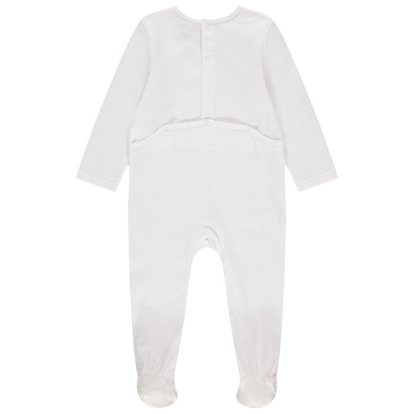 Dors-bien en coton bio motif crabe - Blanc