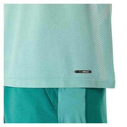 Maillot manches courtes Asics Seamless Beige/Vert Homme