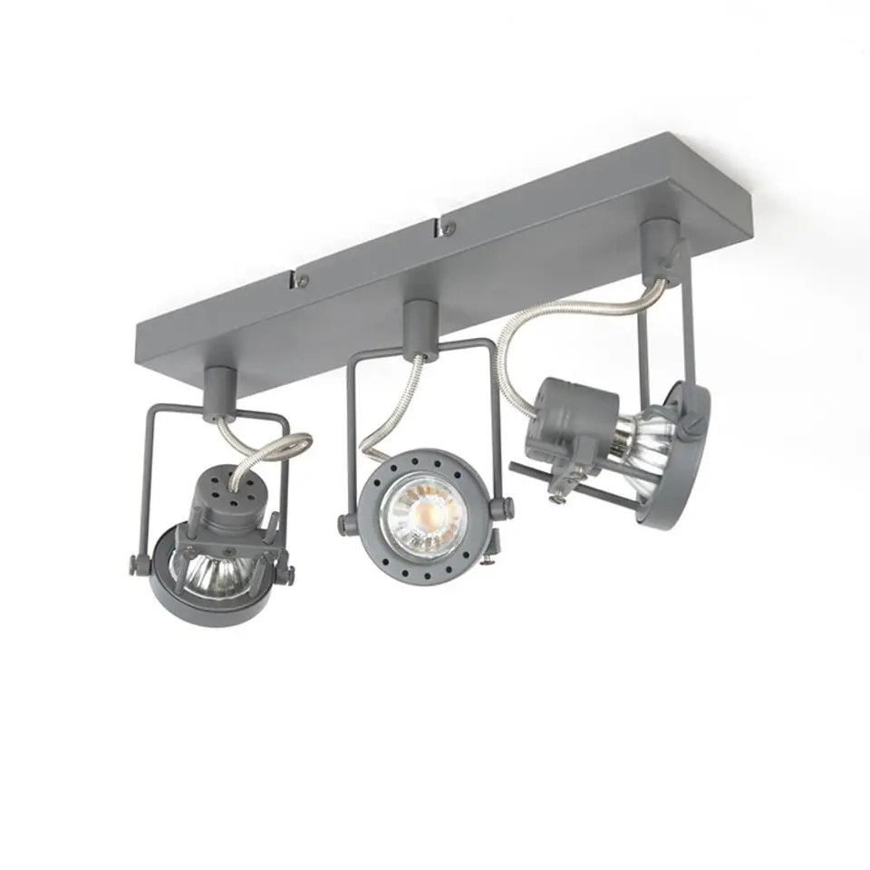 Qazqa opbouwspots suplux grijs gu10