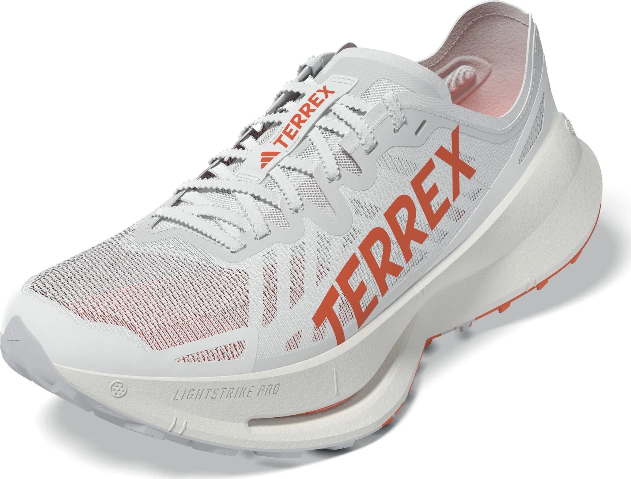 Adidas Women's Terrex Agravic Speed Ultra Trail Running Shoes Cloud White/Impact Orange/Dash Grey