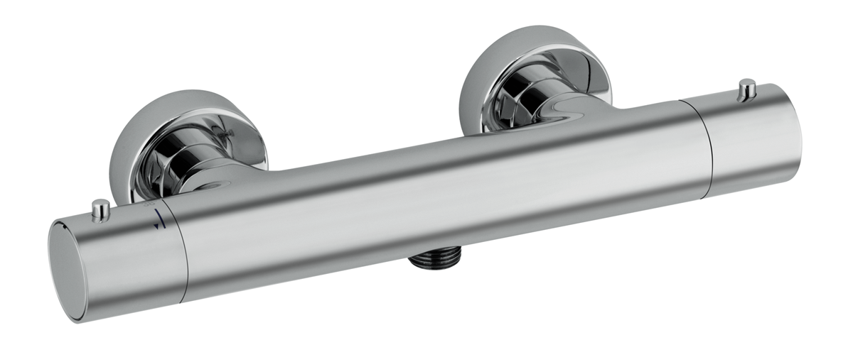 Plieger Napoli thermostatische douchekraan met cold-touch chroom