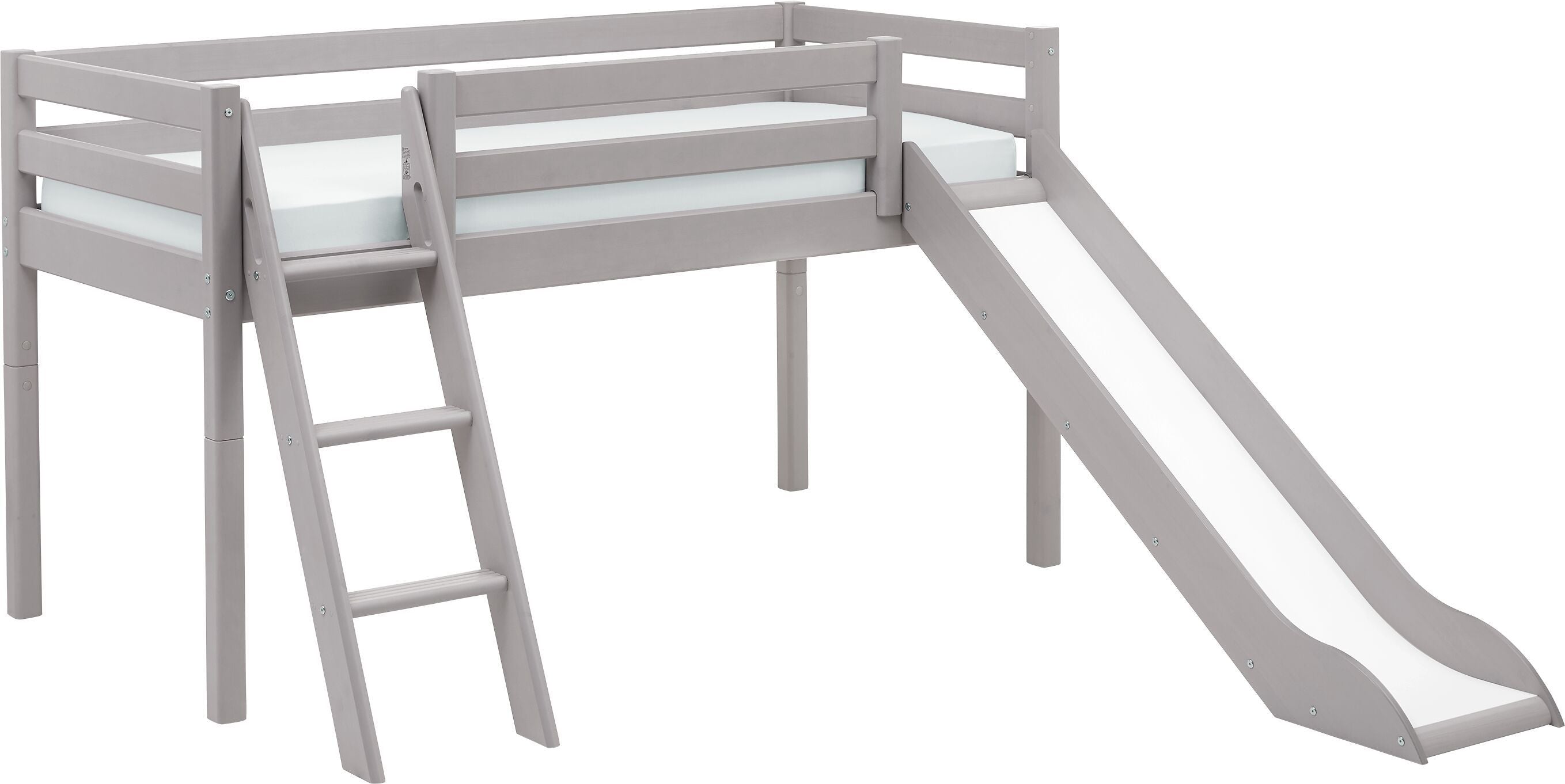 Flexa CLASSIC Halbhochbett - Grau / B: 249.0 cm x T: 210.0 cm x H: 120.0 cm