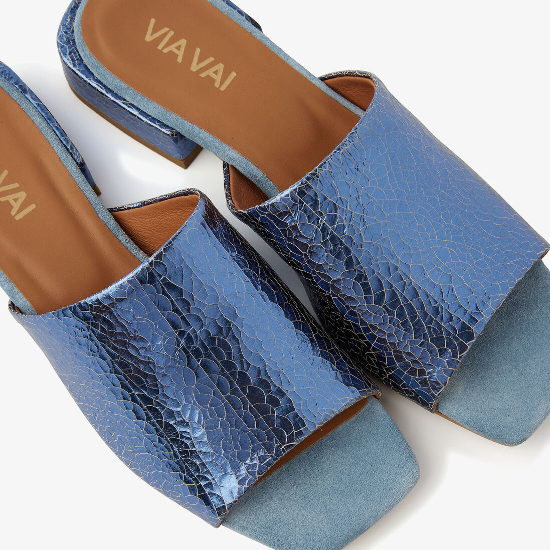 VIA VAI blauwe via vai slippers gigi luna