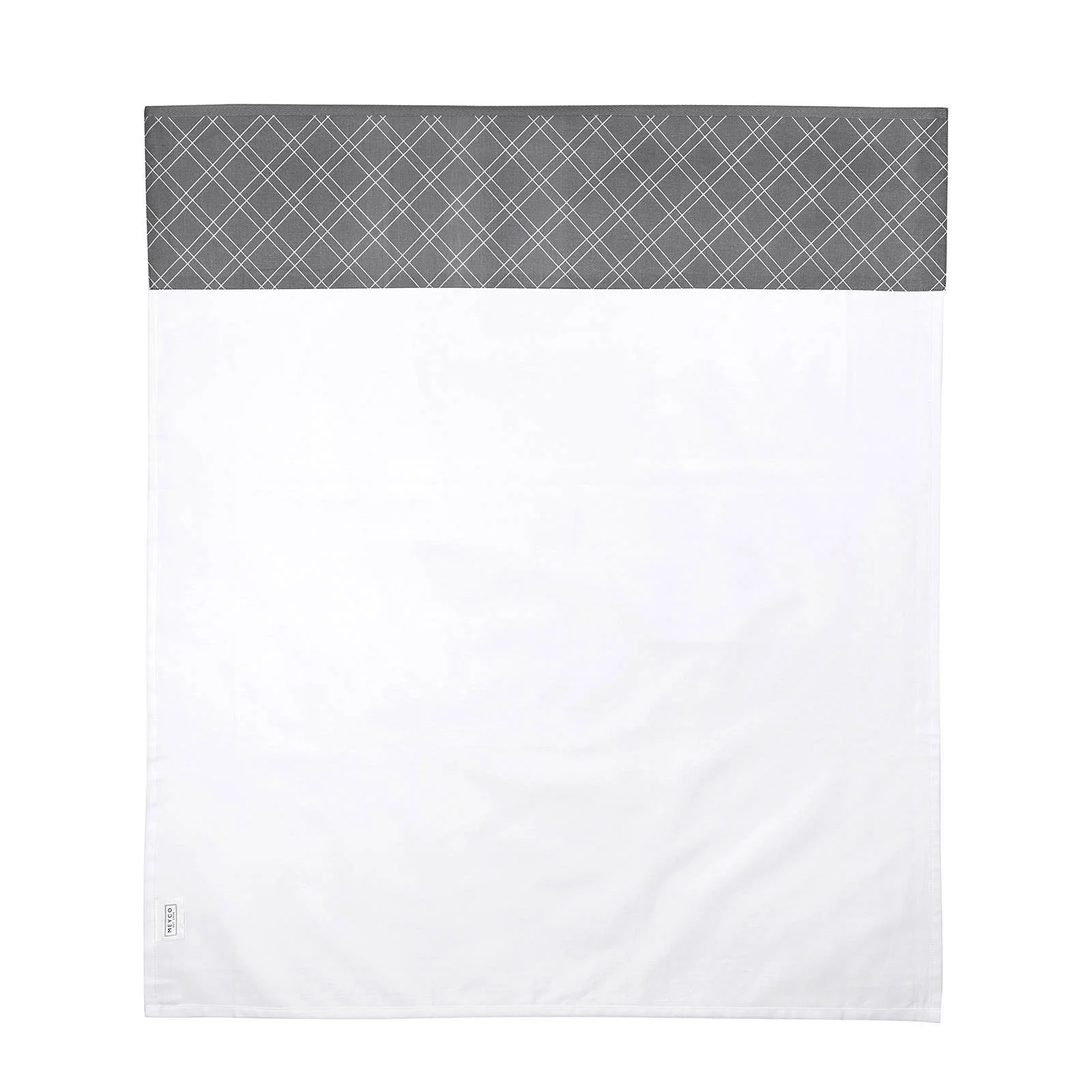 Meyco baby ledikantlaken Double diamond 100x150 cm grijs