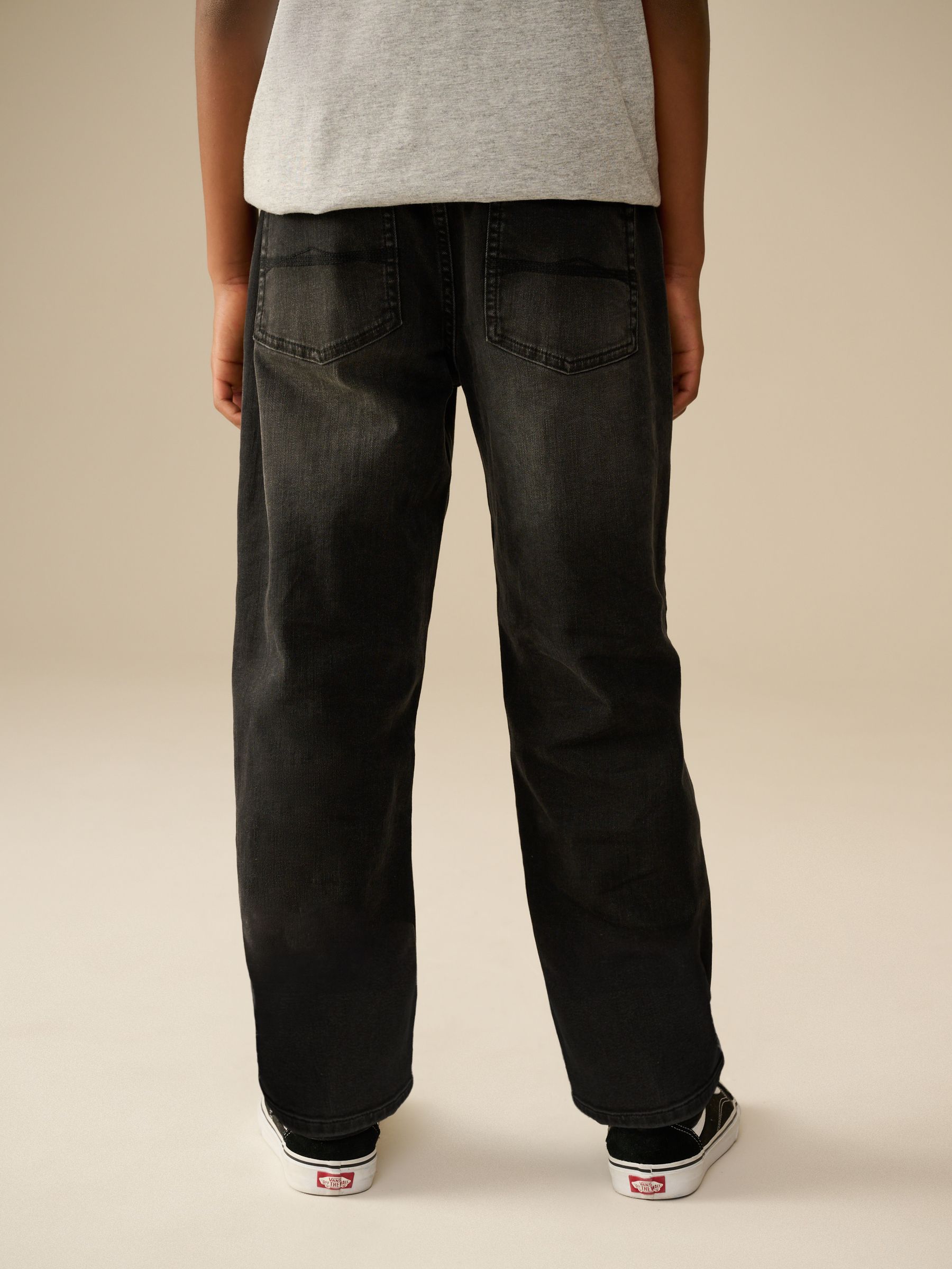 Zwarte wassing - Stretchjeans (3-17jr)