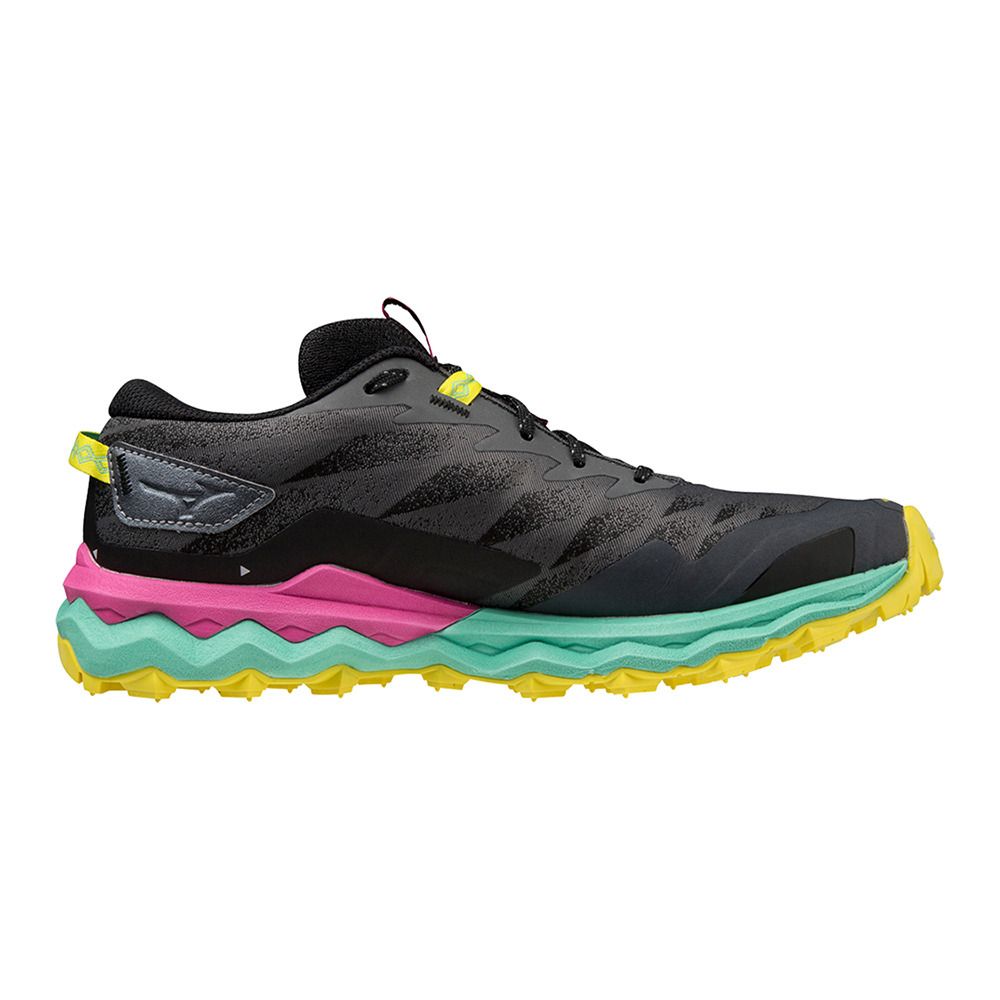 Mizuno WAVE DAICHI 7 - Chaussures trail Femme iron gate/ebony/fuchsia fedora
