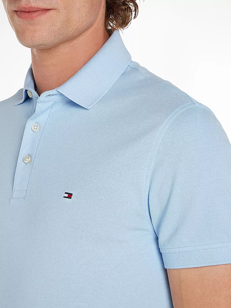 TOMMY HILFIGER Poloshirt Slim Fit hellblau