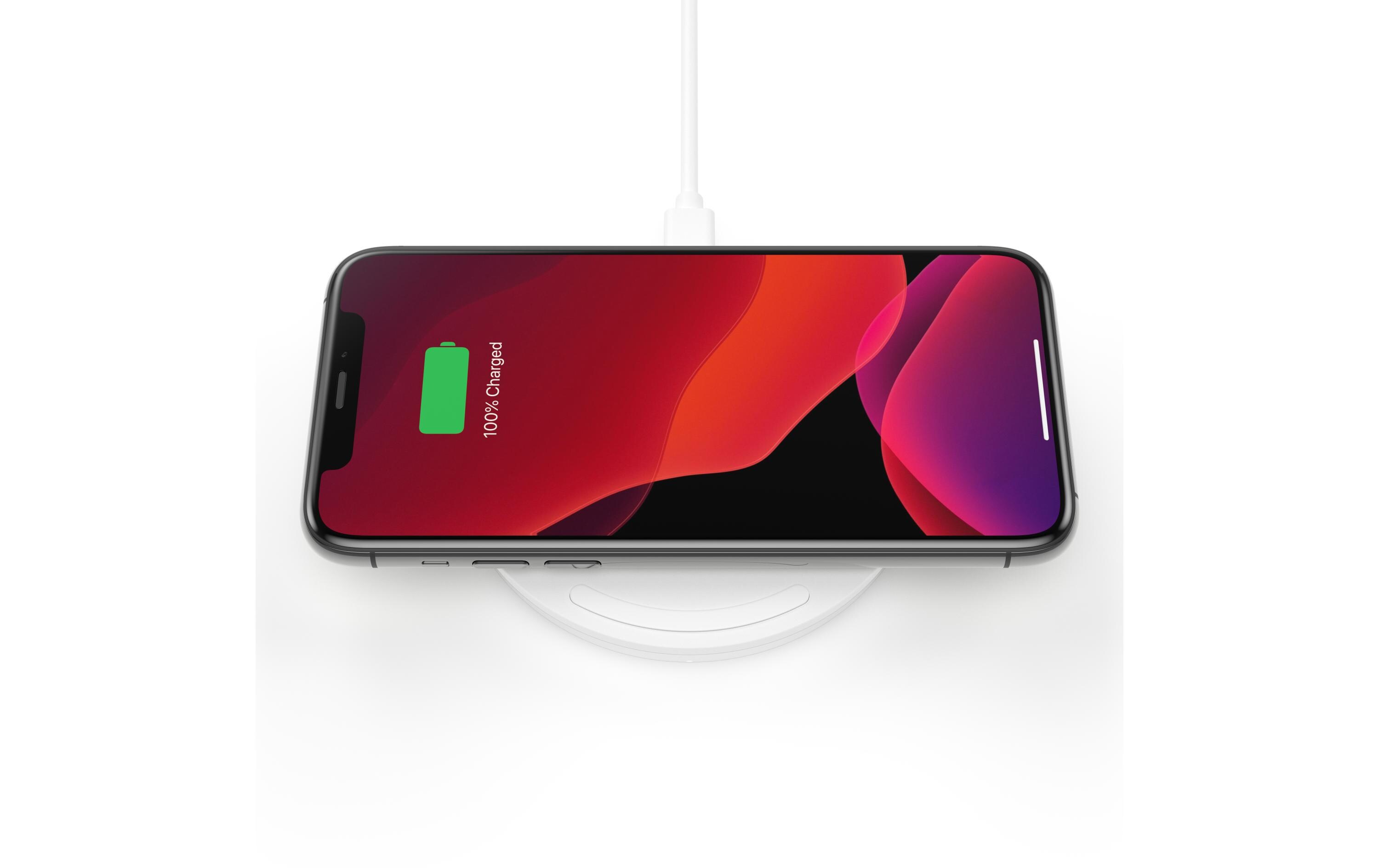 Wireless Charger Boost Charge 10W WeissLadepad für schnelles kabelloses Laden