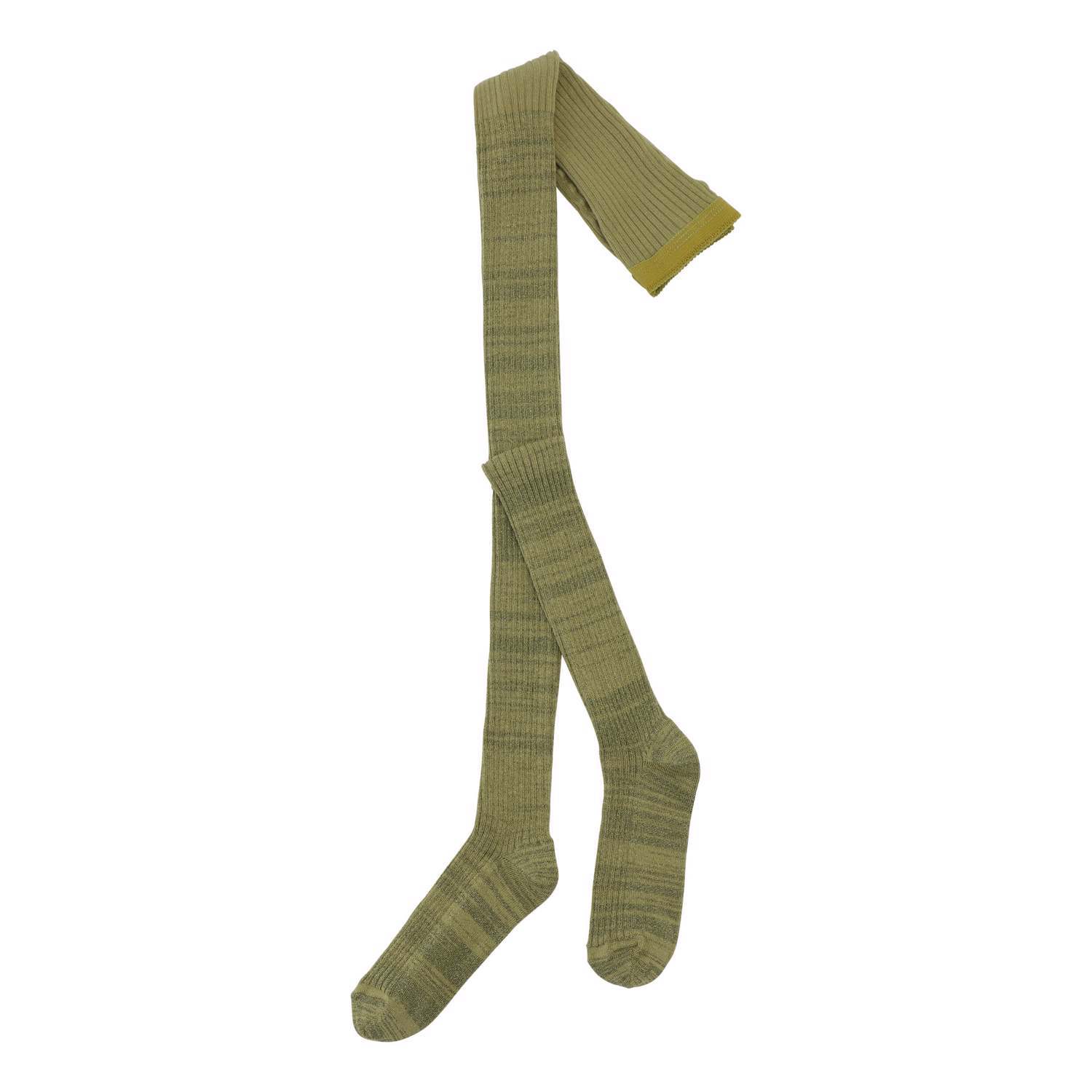 Glitter Rib Tights - Cedar