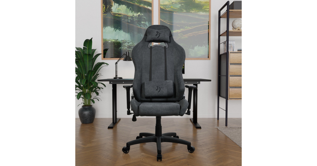 ArozziTorretta Soft Fabric - Dark Grey gamestoel  (Donkergrijs)