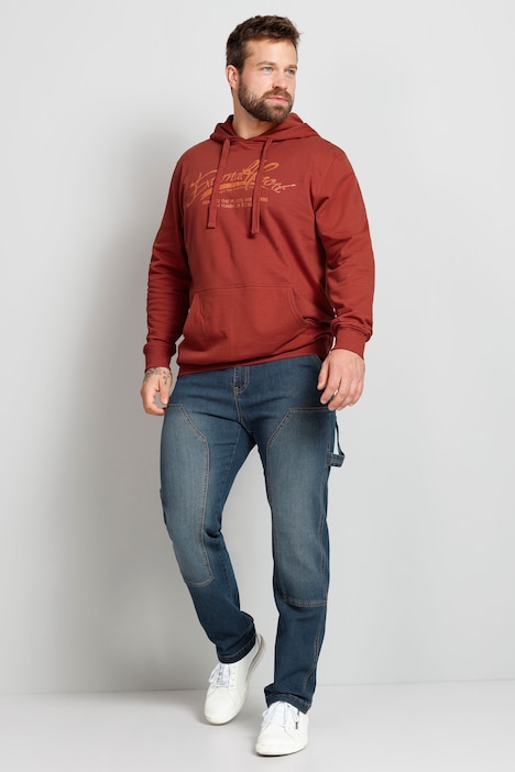Boston Park Hoodie, Schriftzug, Kapuze, bis 72/74