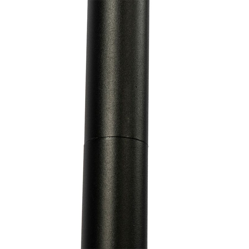 Design buiten vloerlamp zwart met witte kap IP44 - Robbert