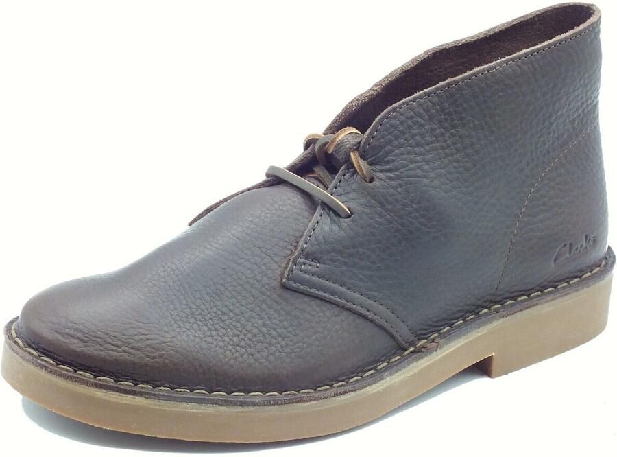 Clarks Wallabee evo suède bootschoenen met panterprint cognac