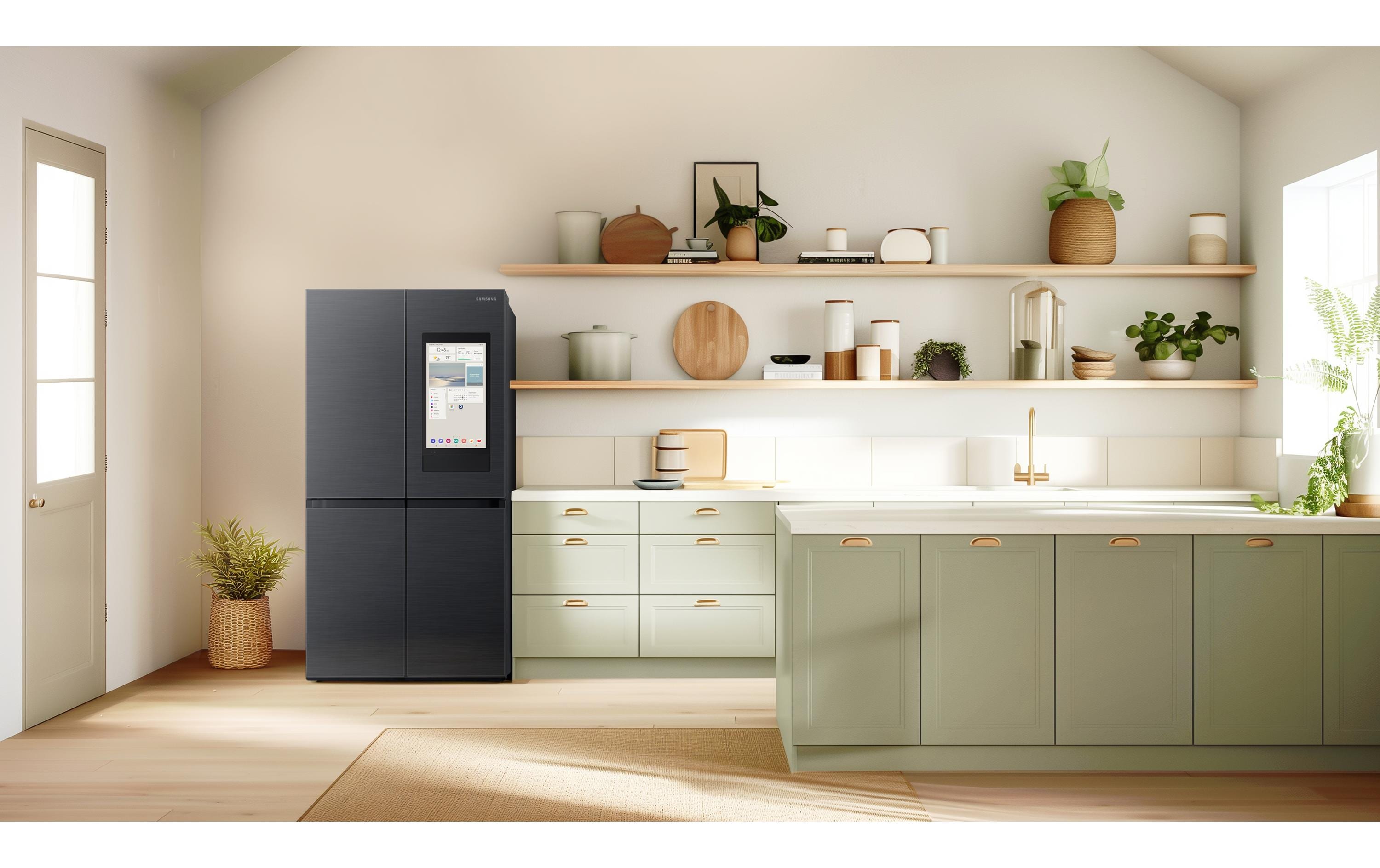 Foodcenter RF9000D French Door AI Family Hub Anthrazit<br>Side by Side Kühl- und Gefrierteil
