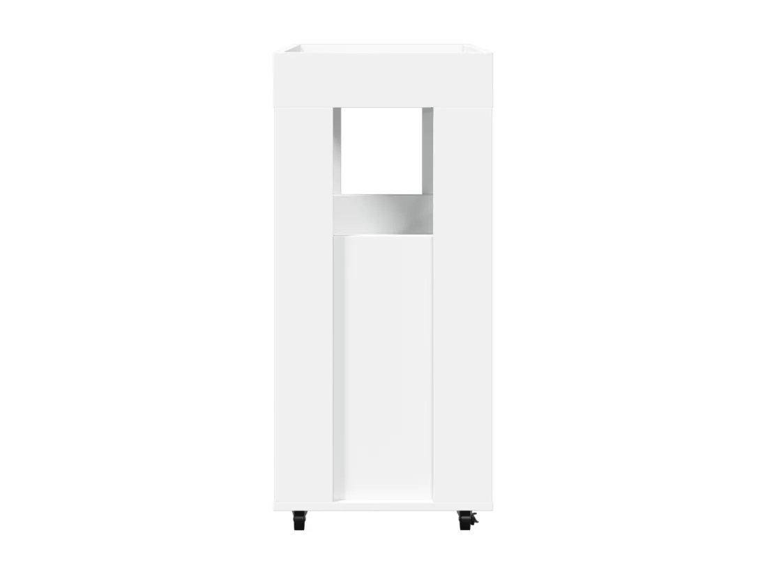 Chariot de bar blanc 60x39,5x89 cm bois d'ingénierie
