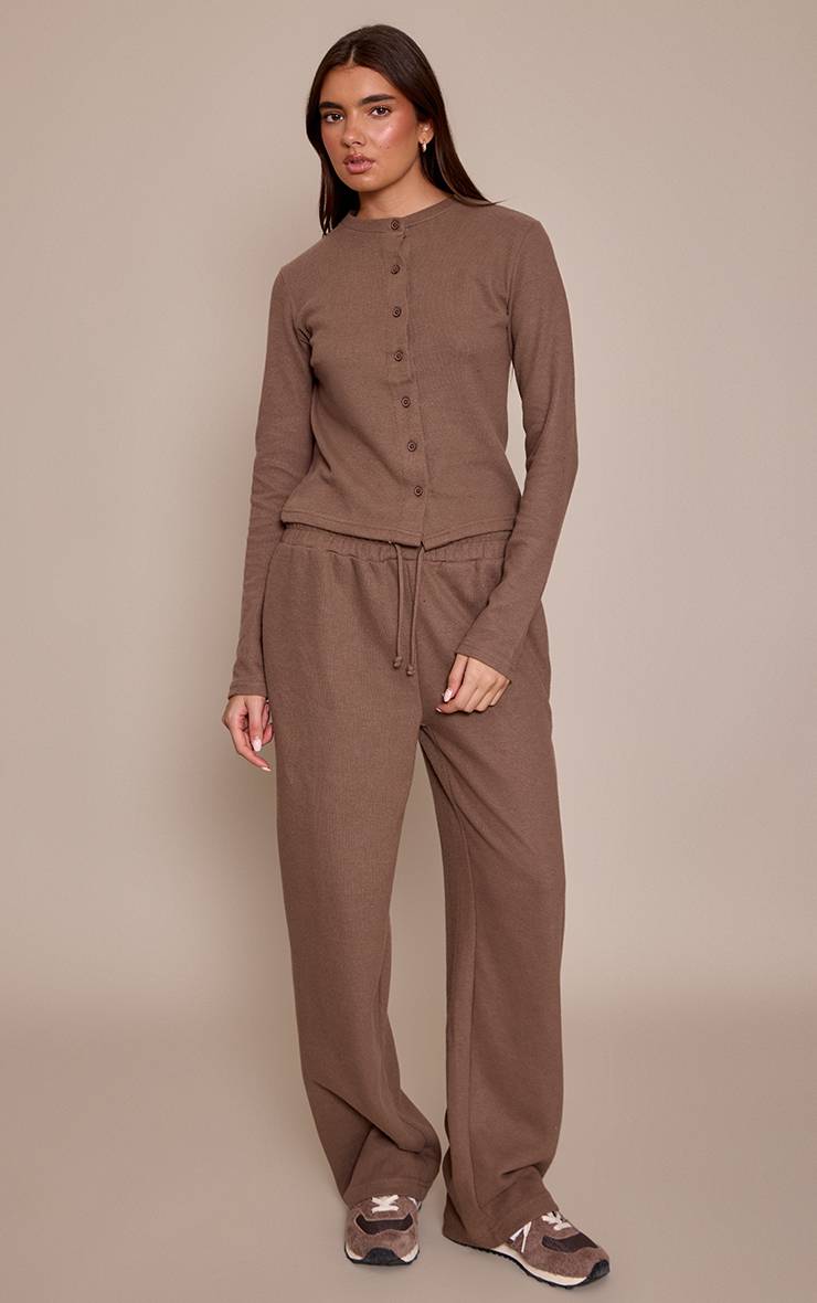 Champignon Pantalon De Jogging Large À Rayures Toucher Doux