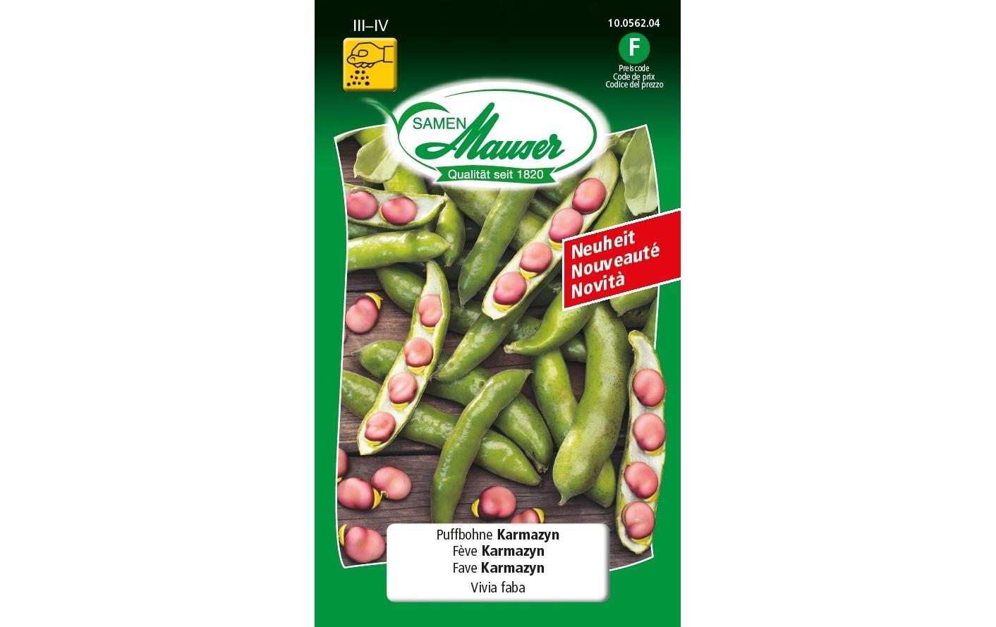 Samen Puffbohne KarmazynGemüsesamen