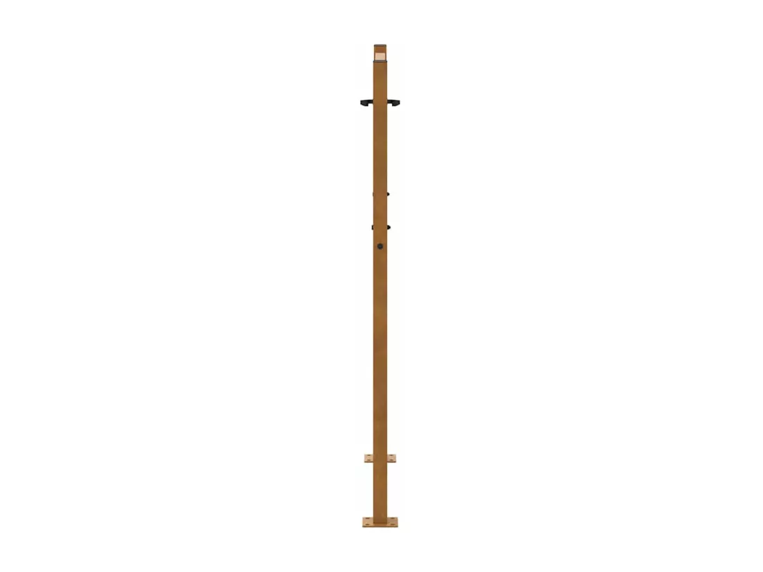 Porte de jardin acier résistant aux intempéries design croisé
