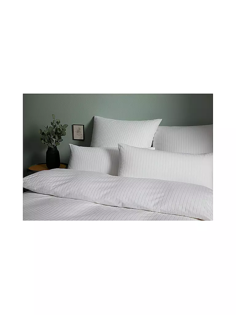 ELEGANTE Jersey Bettwäsche SOLID 70x90cm / 140x200cm Weiss  weiss