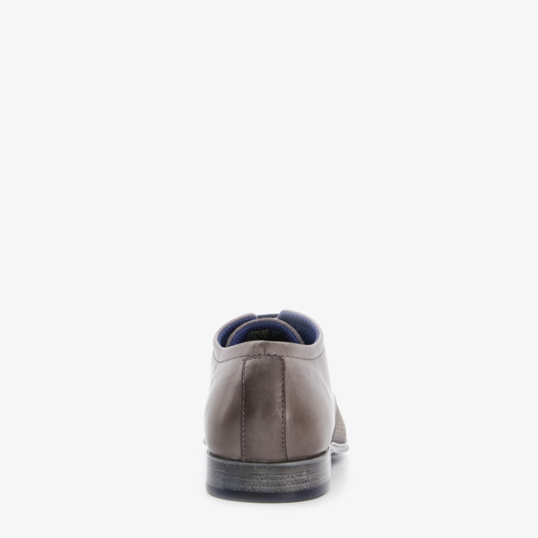 Bugatti Morino leren heren veterschoenen grijs