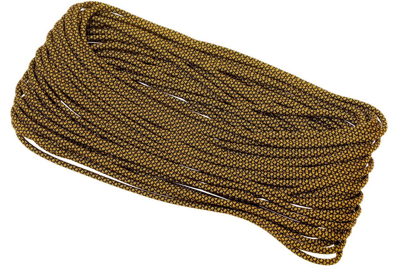 Knivesandtools 550 paracord type III, kleur: goldenrod diamonds - 50 ft (15,24 meter)