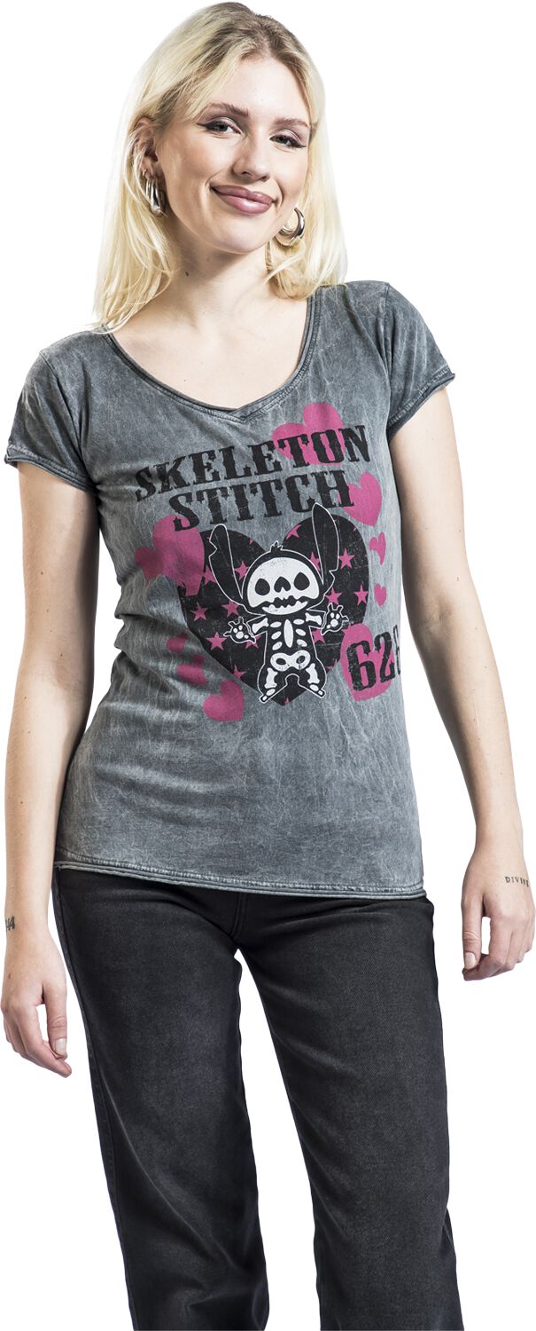 Skeleton Stitch | Lilo & Stitch T-Shirt Manches courtes
