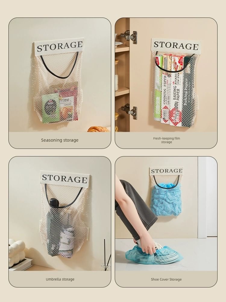 Worthbuy - Print Zelfklevende Mesh Hangende Organizer vard