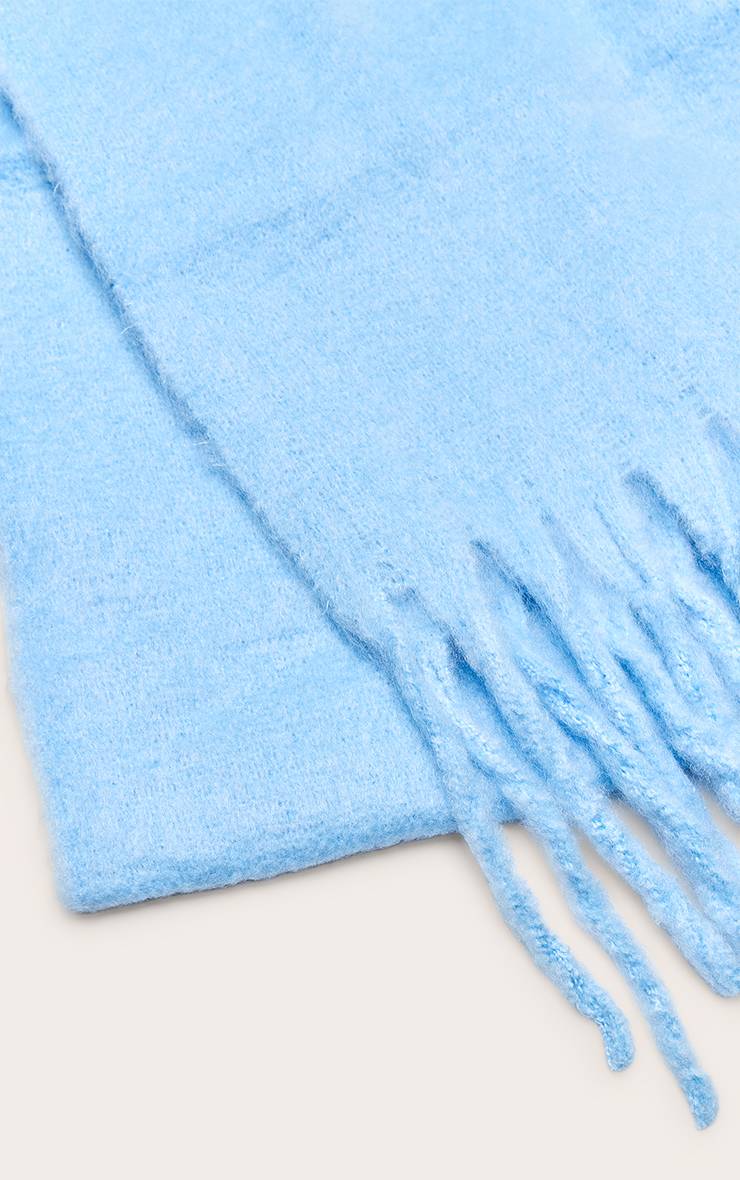 Bleu Layette Écharpe Couverture À Pompons