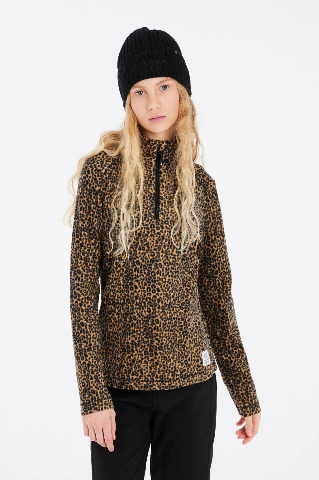 Protest skipully fleece PRTMISSY JR bruin/zwart