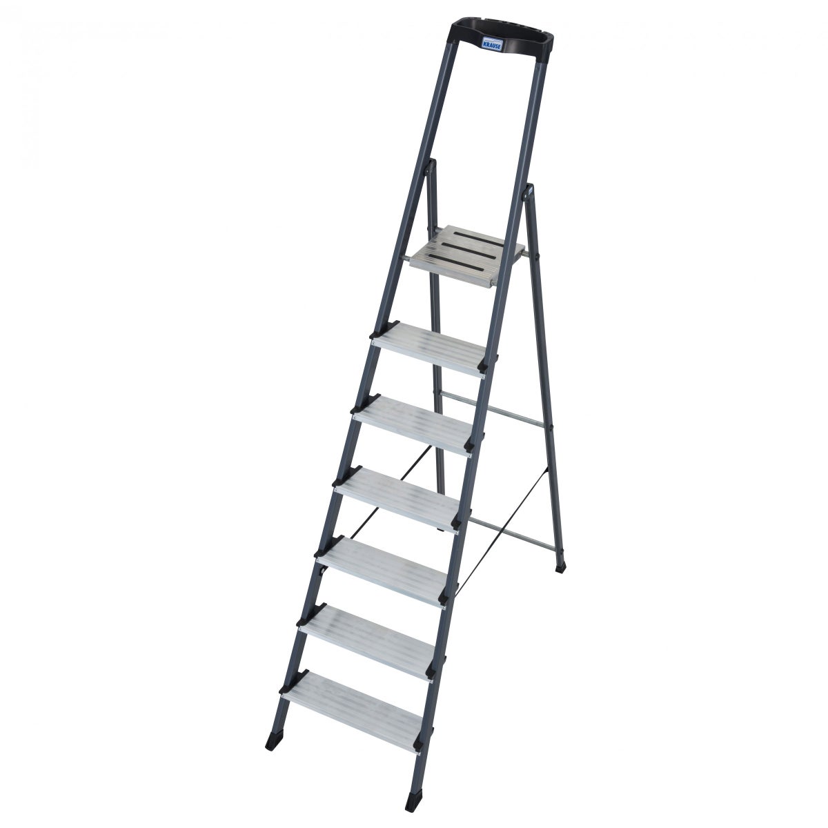 Krause Securo trapladder, geanodiseerd, 7 treden