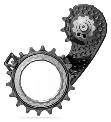 Chape de Dérailleur Hollowcage AbsoluteBlack pour Shimano Dura Ace 9250 12 V Gris